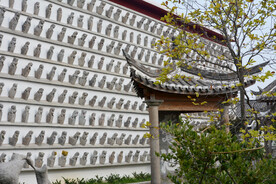 复古石狮子建筑