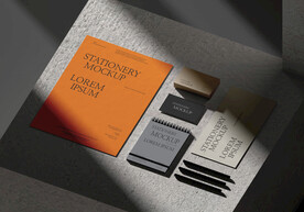 极简单页信纸名片样机