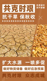 抗旱公益海报
