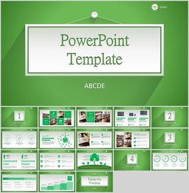 绿色简约PPT模板