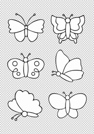 卡通蝴蝶