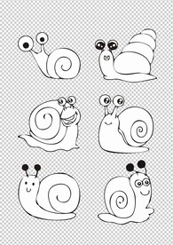 卡通蜗牛
