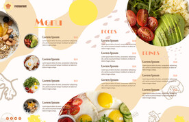 轻食简餐宣传册内页