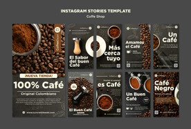 咖啡店咖啡折扣宣传INS模板