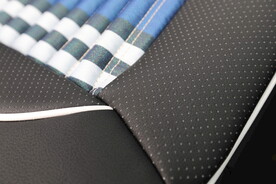 汽车坐垫展示实拍座套亚麻坐垫 