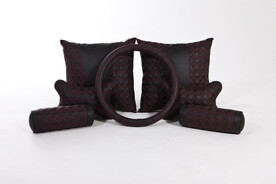 汽车方向盘套腰靠头枕精品展示 