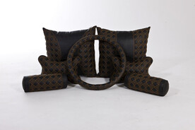 汽车方向盘套腰靠头枕精品展示 