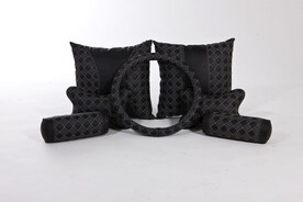 汽车方向盘套腰靠头枕精品展示 