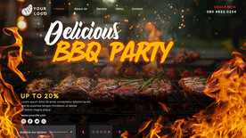 BBQ烧烤派对主题海报