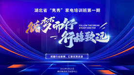 蓝色大气科技背景展板