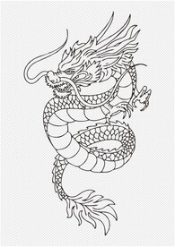 手绘龙
