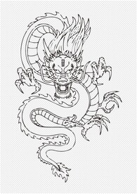 手绘龙