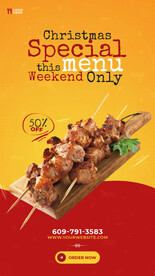  烧烤美食招贴海报