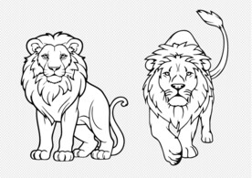 狮子简笔画
