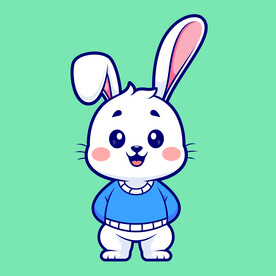 矢量卡通兔子