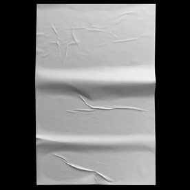 潮流复古褶皱肌理海报贴图样机