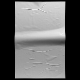 潮流复古褶皱肌理海报贴图样机