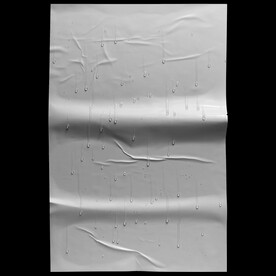 潮流复古褶皱肌理海报贴图样机