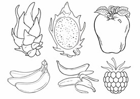 水果线条