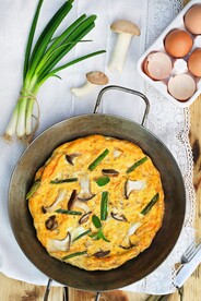 香葱香菇煎蛋