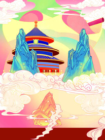 节日海报展板晚会背景