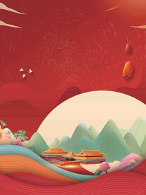 节日海报展板晚会背景