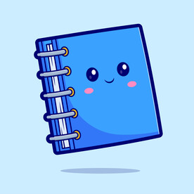 矢量卡通笔记本