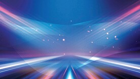 蓝色科技海报展板背景图片