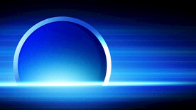 蓝色科技海报展板背景图片