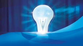 蓝色科技海报展板背景图片