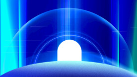 蓝色科技海报展板背景图片