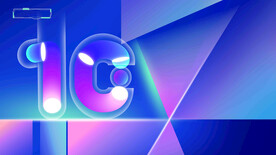 蓝色科技海报展板背景图片