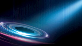 蓝色科技海报展板背景图片