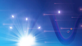 蓝色科技海报展板背景图片