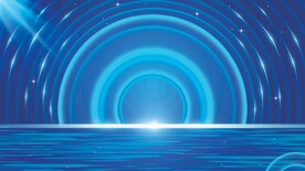 蓝色科技海报展板背景图片