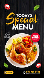 今日特价美食产品招贴海报