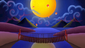 中秋节日海报展板