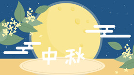 中秋节日海报展板