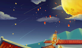 中秋节日海报展板