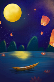 中秋节日海报展板