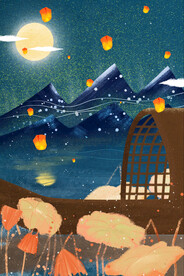 中秋节日海报展板