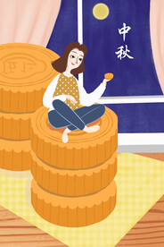 中秋节日海报展板