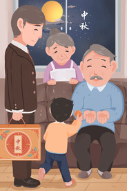 中秋节日海报展板