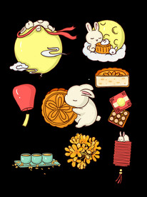 中秋节日海报展板