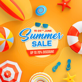 夏日主题折扣主图