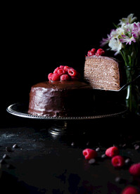 水果巧克力蛋糕