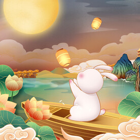 中秋节国潮风海报