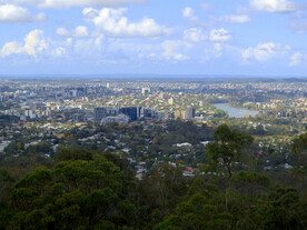 鸟瞰布里斯班城市风景