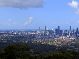 远眺布里斯班城市风景