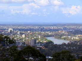 远眺布里斯班城市风景